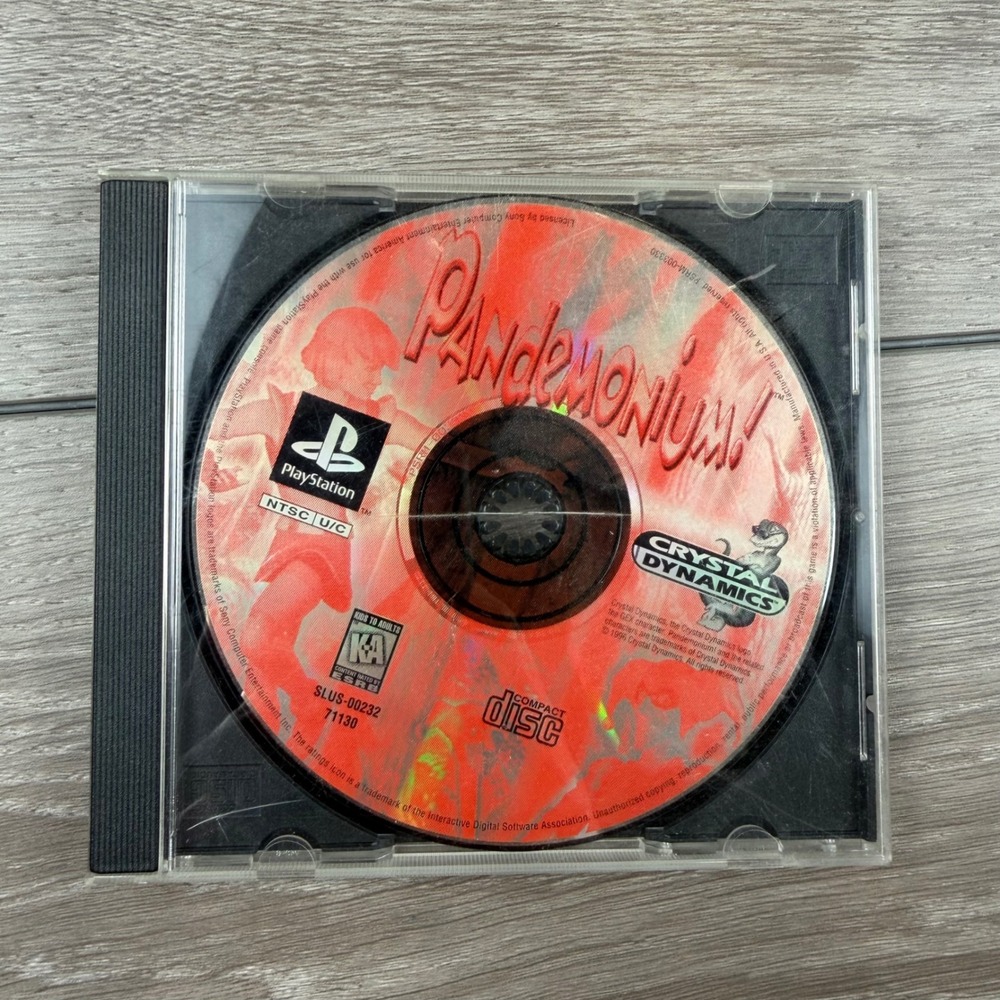 Sony PlayStation Video Game Pandemonium SLUS-00232 Disc Only